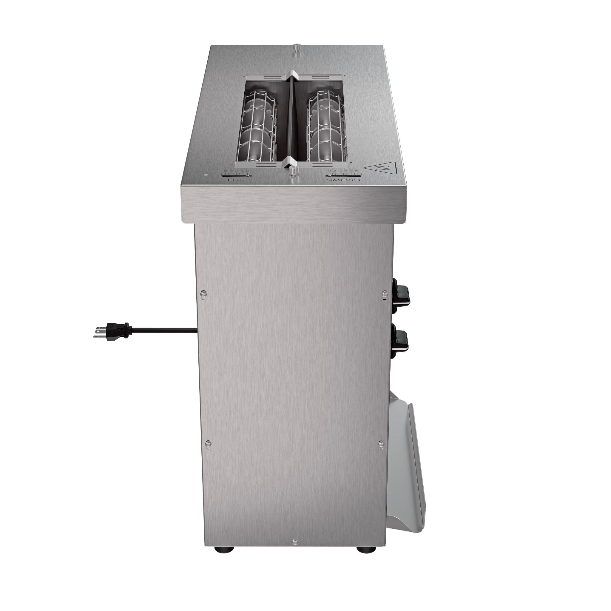208V Vertical Contact Bun Toaster with Variable Speed, Silicone Belt Wraps and Auxiliary Bun Warmer