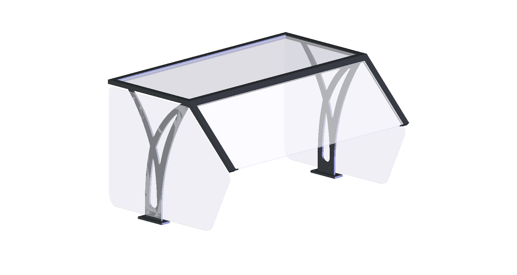 87-inch-wide Single-Sided NSF Progressive Style Buffet Breath Guard for Stainless Steel Countertops with Top Shelf 6 Well or 6 Pan
