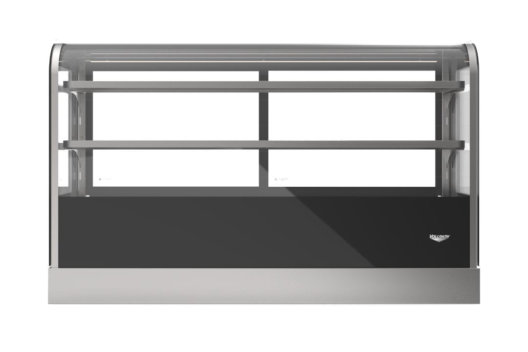 60-Inch-Wide 120-Volt Cubed-Glass Countertop Refrigerated Deli Display Case with Rear Access
