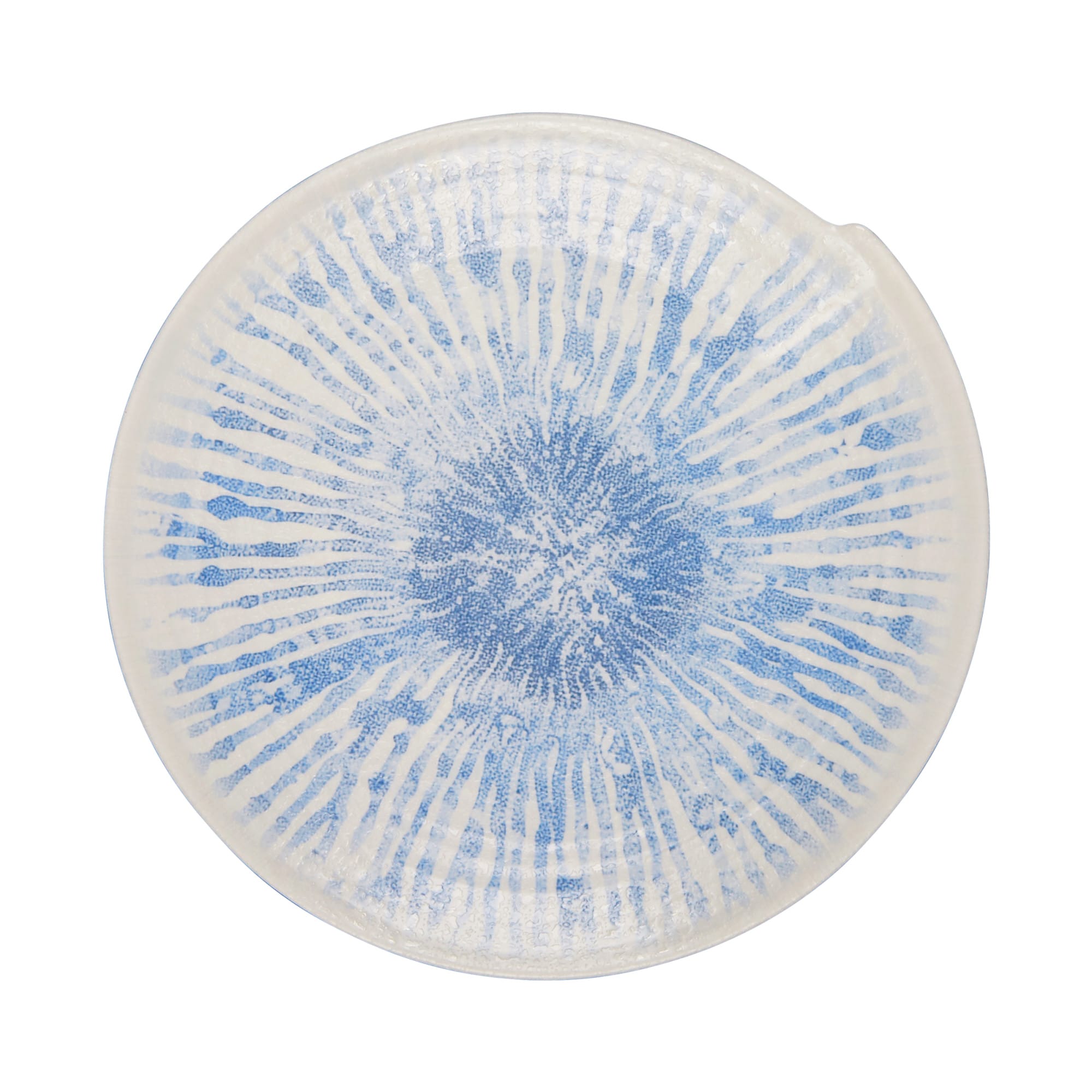Elite Global Solutions Catalina 10-5/8" Irregular Round Melamine Plate, Light Blue