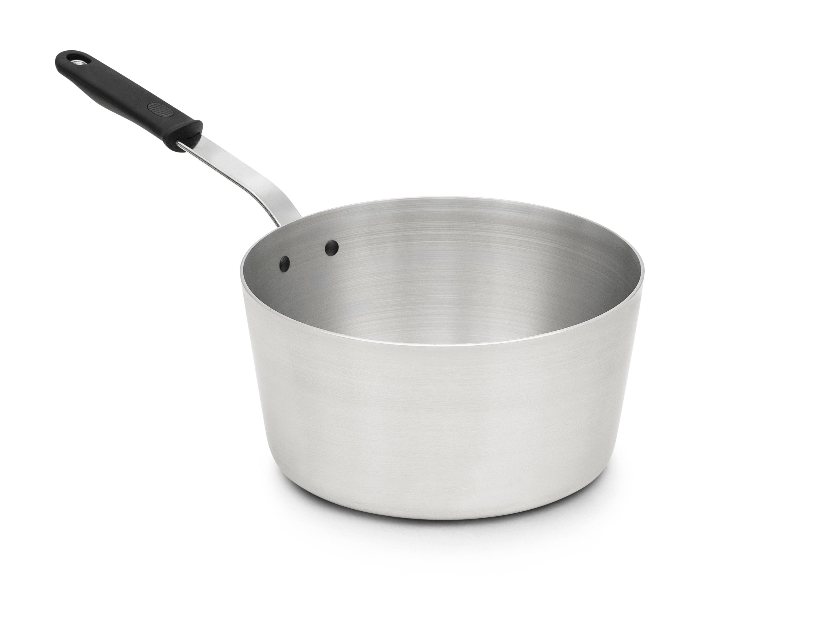 8 ½-Quart Wear-Ever® Tapered Aluminum Saucepan with Natural Finish and Silicone Handle
