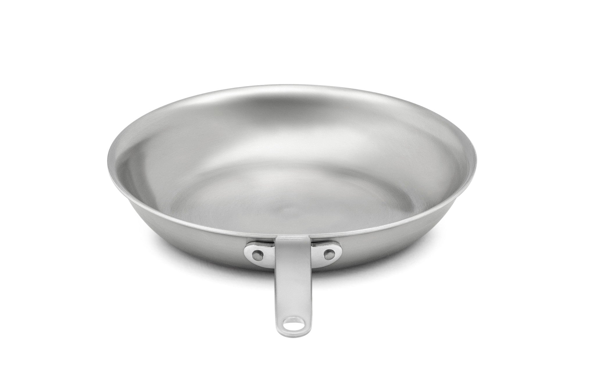 7-Inch Tribute 3-Ply Fry Pan with Natural Finish and Plated Handle