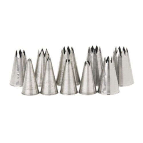 Star Tip Stainless Steel Pastry Tube - Size 9