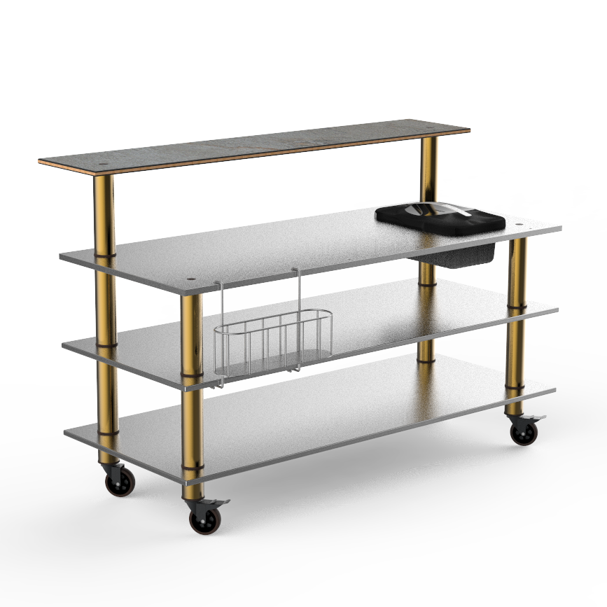Pro Bar Station L 71.0" W 34.5" Modular