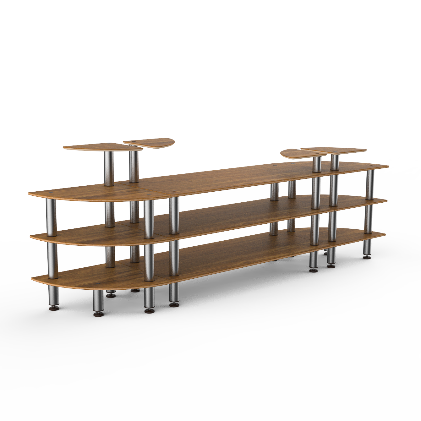 Classic Curved Buffet Station L 130.0" W 29.5" Modular