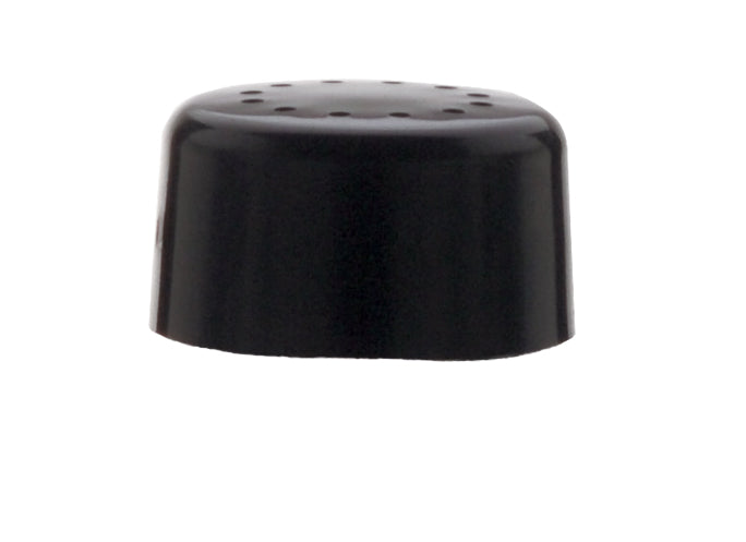 Black plastic salt/pepper shaker top