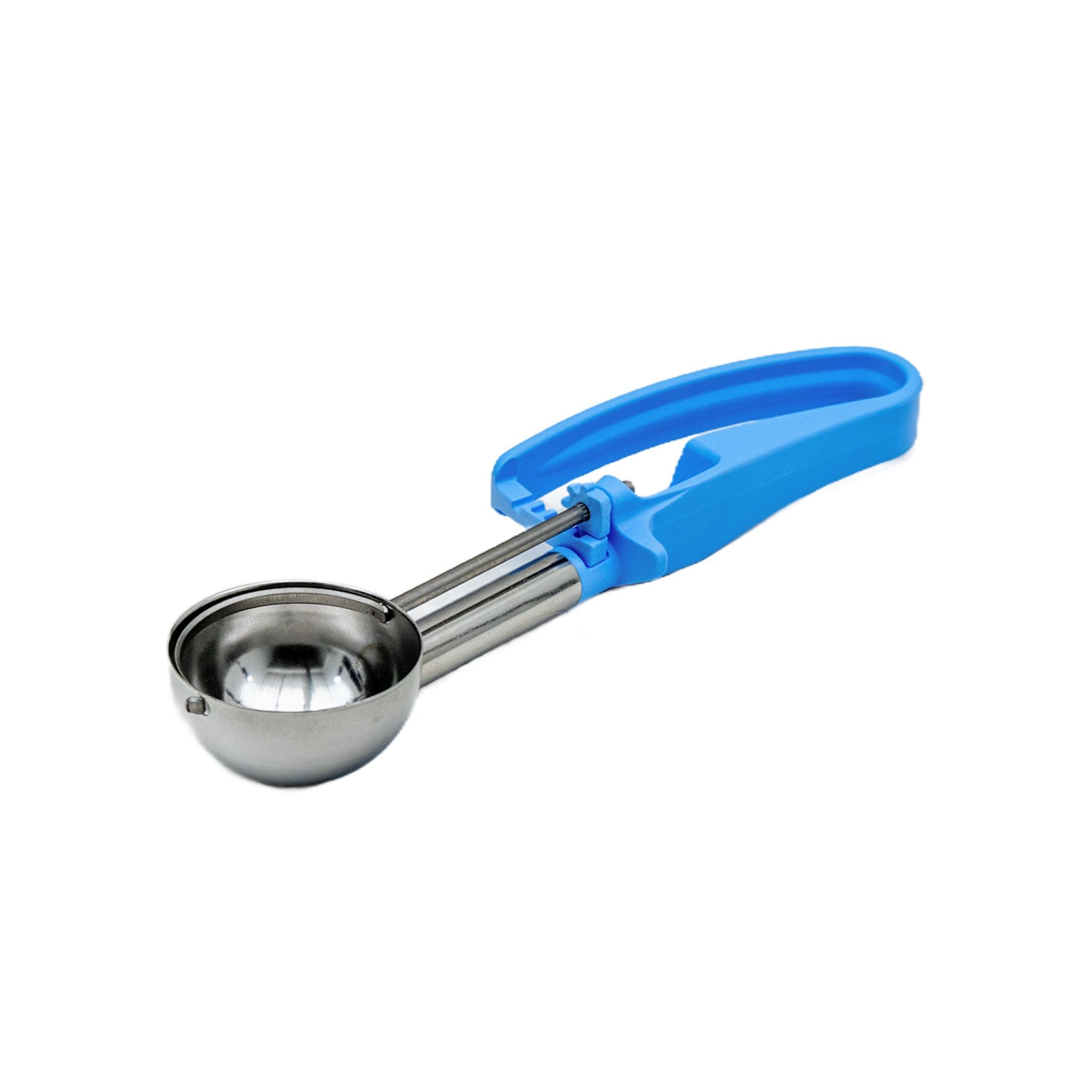 2.4 oz. Extended-Length Disher with Sky Blue Squeeze Handle
