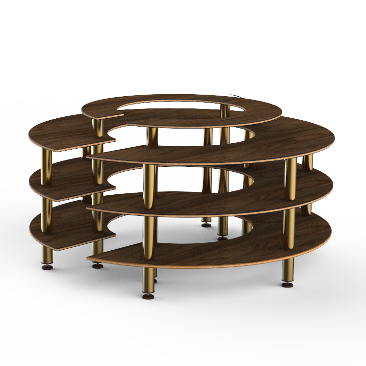 Round Market Station L 81.5" W 81.5" Modular