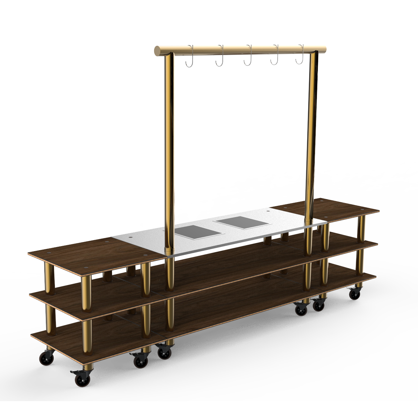 Large Arch Induction Station L 130.0" W 29.5" Modular