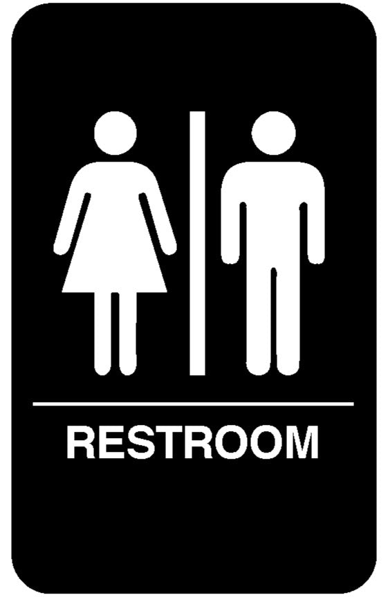 Braille Symbol Signs - Restroom