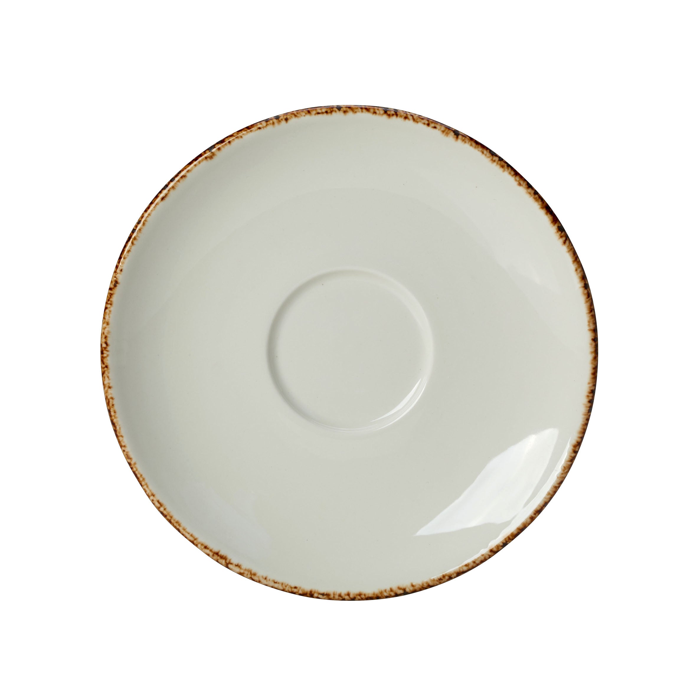 Liv Saucer 6.0" Dia. L 6.0" W 6.0" Brown Dapple