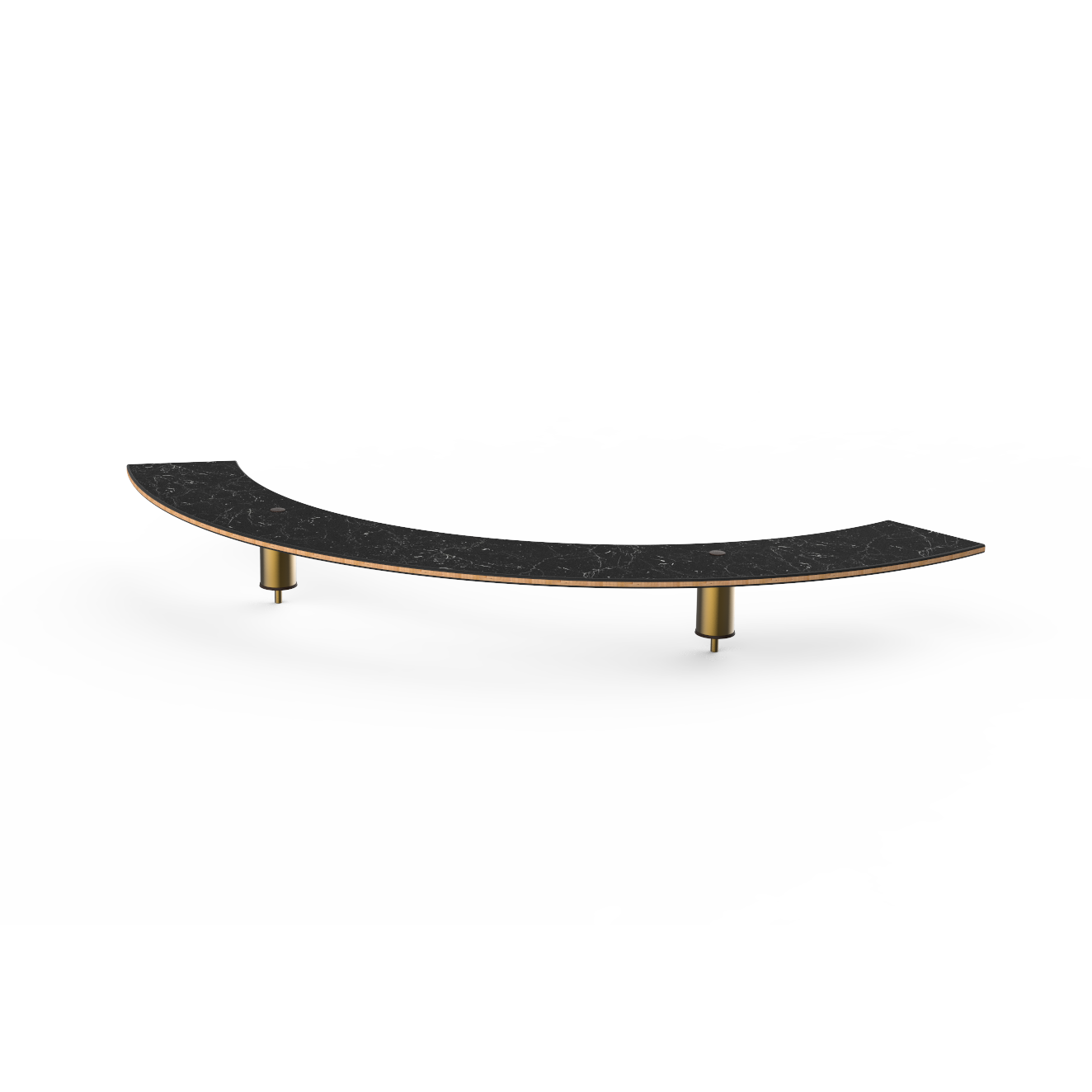 Creative Curved Outer Shelf L 76.0" W 27.5" Modular
