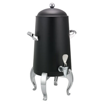 Flame Free™ Thermo-Urn™ 3-Gallon Vacuum Insulated Urn with Regal Legs and Domed Lid in Black Powdercoat