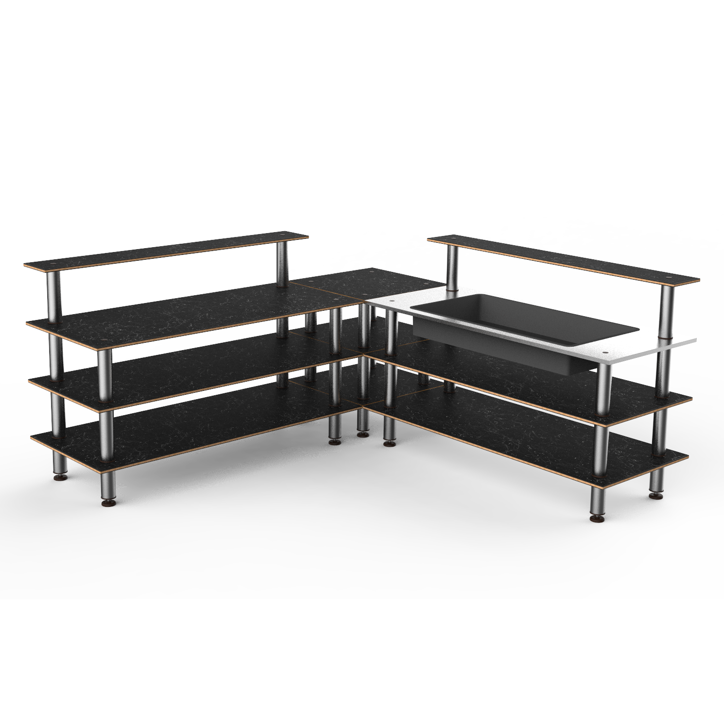 Cooling Corner Station L 100.5" W 100.5" Modular
