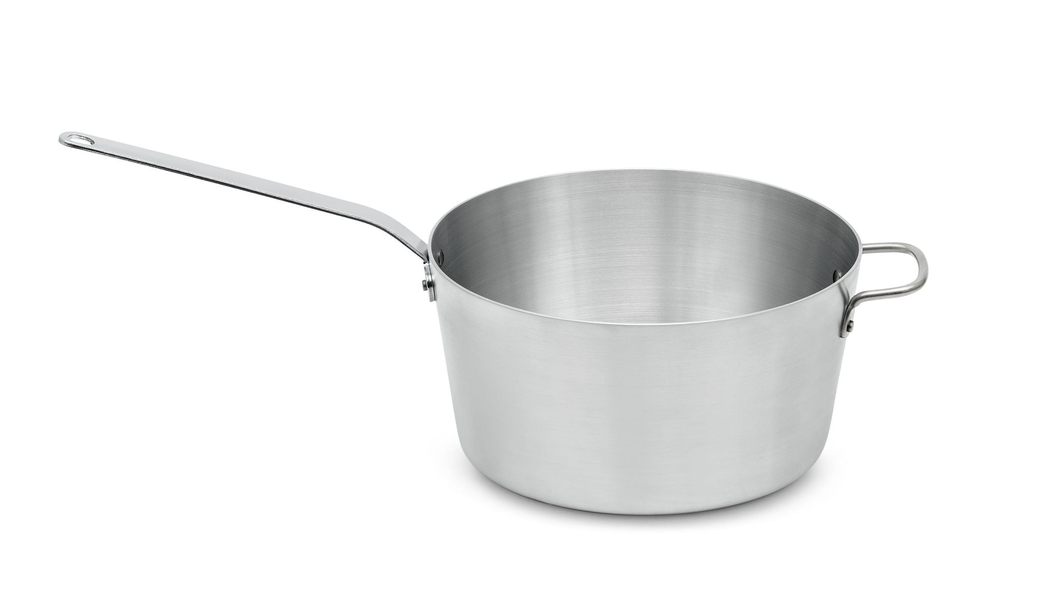 3 ¾-Quart Wear-Ever® Tapered Aluminum Saucepan with Natural Finish and Plated Handle