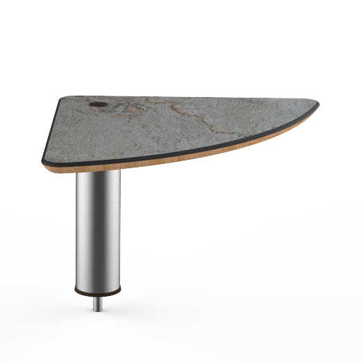 Large Triangle High Display Shelf L 17.0" W 17.0" Modular