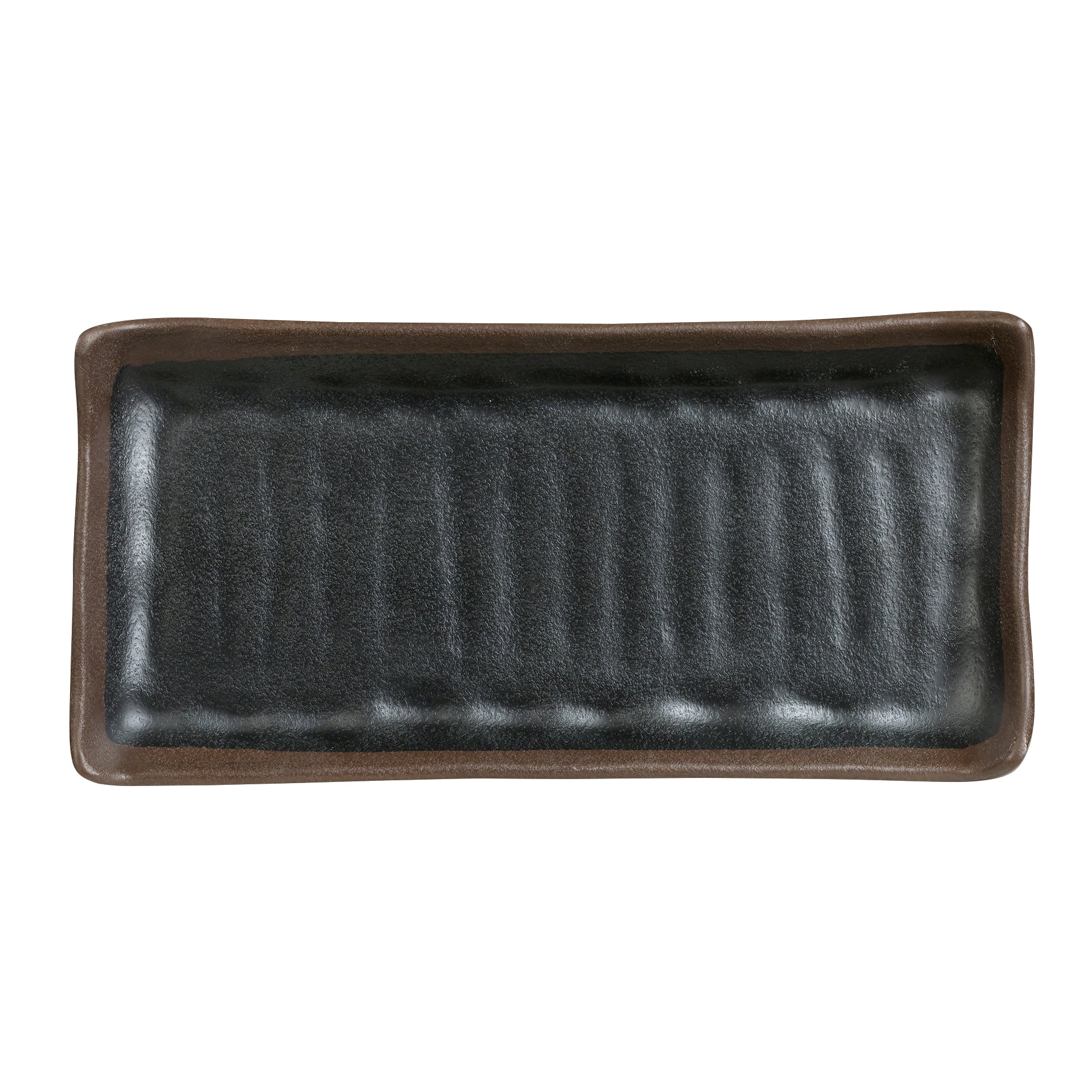 Rectangular Plate L 10.25" W 4.875" Grey Stone
