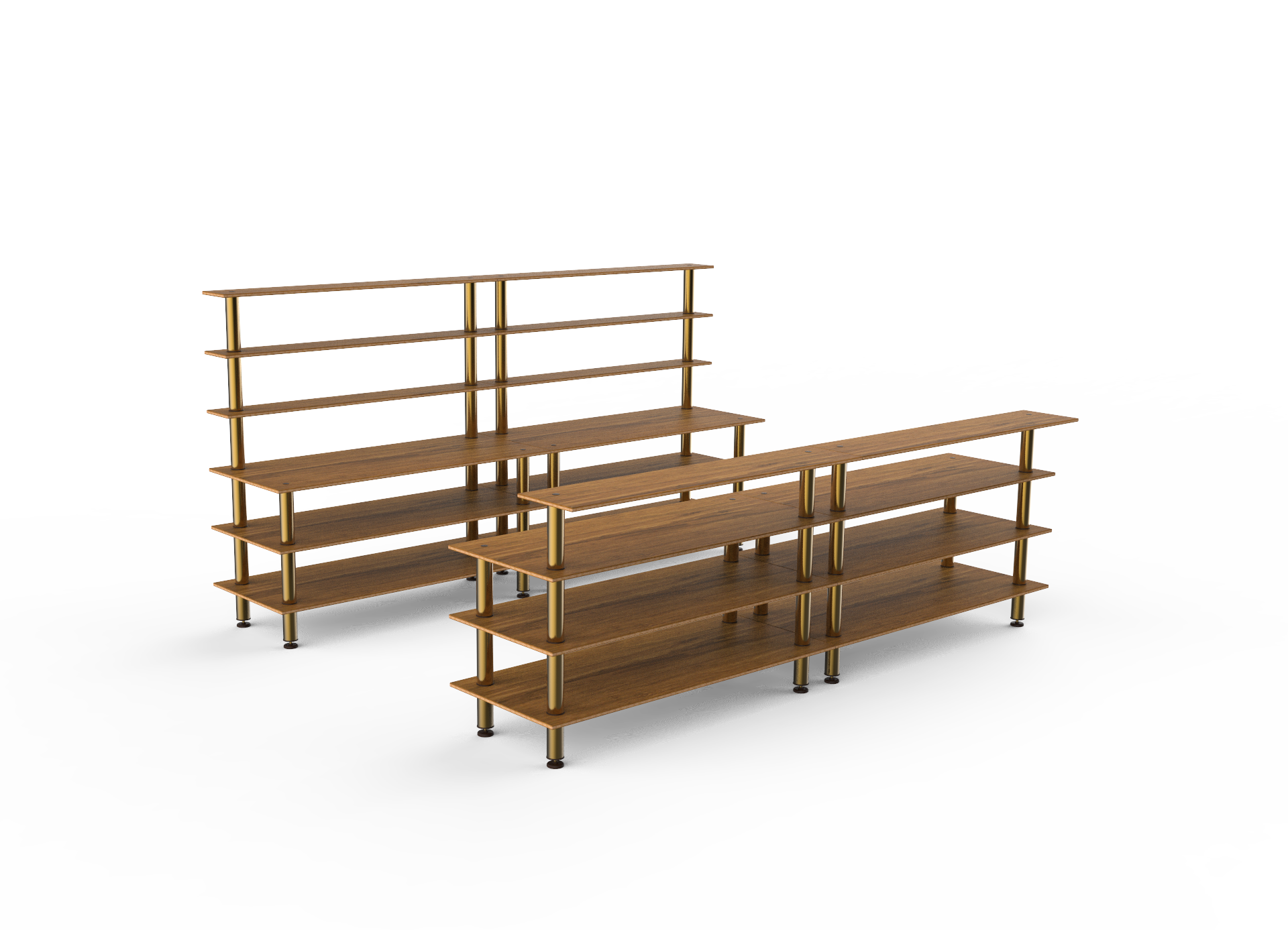 Double Bar Station L 141.75" W 34.5" Modular