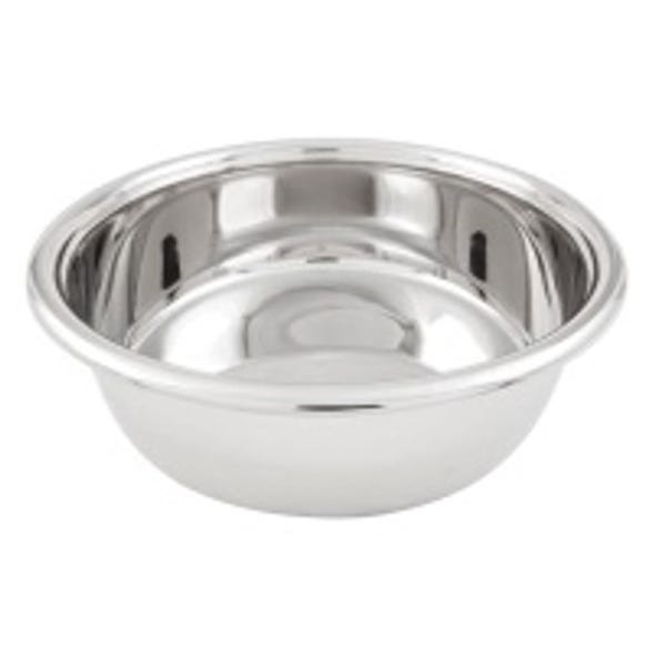 Skyra Wynwood 10-1/2" Round Chafer Stand, Brushed Stainless Steel with Wood Legs