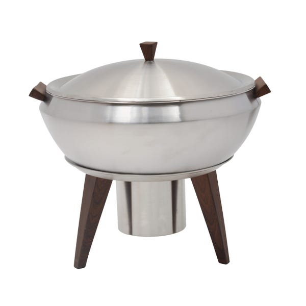 Skyra Wynwood 5 qt. Round Induction Chafer with Stand and Fuel Holder