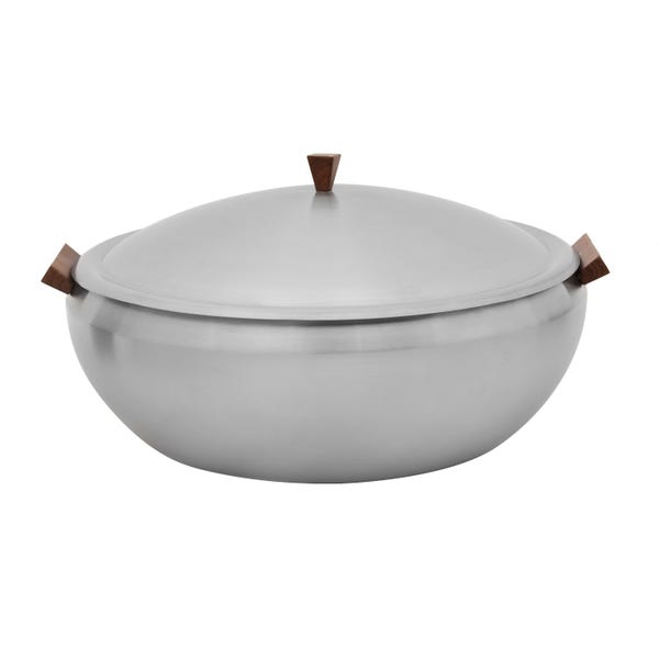 Skyra Wynwood 9 qt. Round Induction Chafer, Brushed Stainless Steel