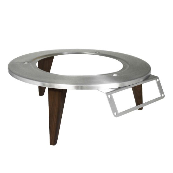 Skyra Wynwood 13-1/2" Round Induction Warmer Stand with Wood Grain Legs