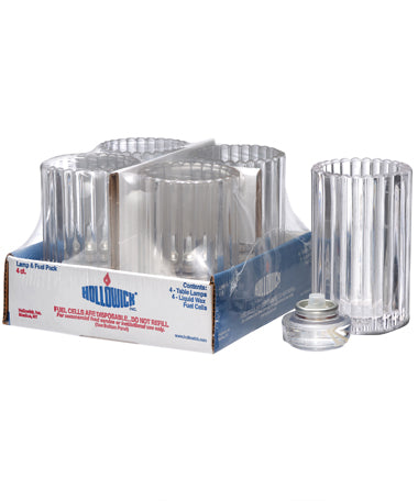 4-5/8" Clear Glass Vertical Rod Cylinder Lamp