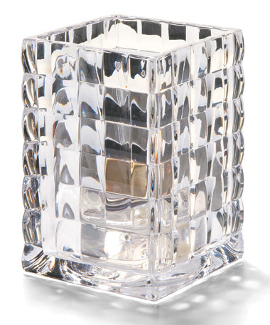 3-3/4" Clear Glass Optic Block Square Lamp