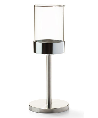 10-3/4" Brushed Stainless Mod Candlestick Base Only
