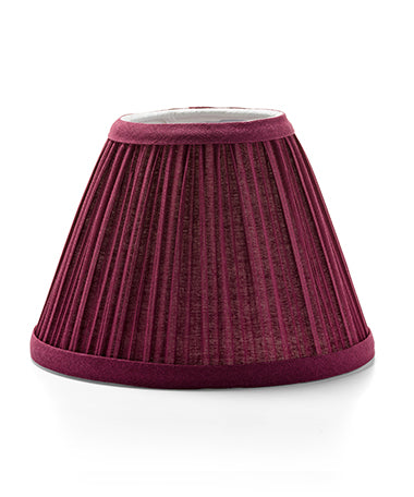 4-1/2" Burgundy Fabric Pleated Lamp Shade