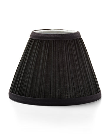 4-1/2" Black Fabric Pleated Lamp Shade