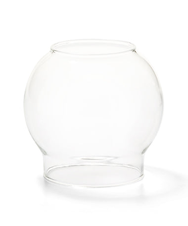 3-1/8" Clear Bubble Glass Fitter Globe