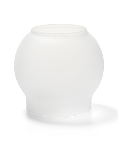 3-1/8" Satin Crystal Bubble Glass Fitter Globe