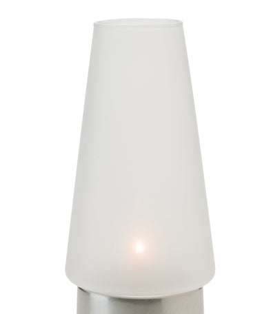 6-3/4" Satin Linen Conical Glass Fitter Globe