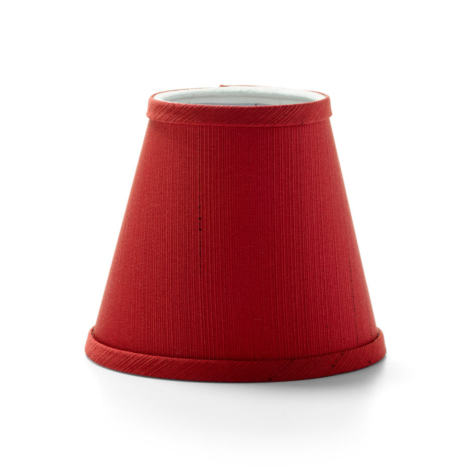 4-1/4" Crimson Fabric Empire Candlestick Shade