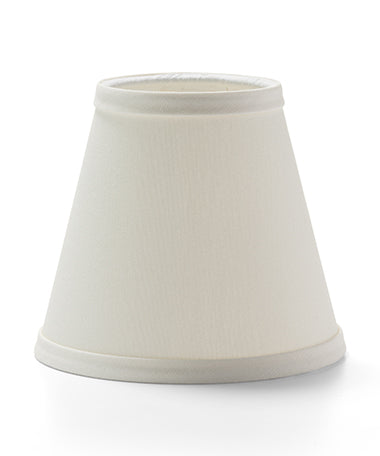 4-1/4" Ivory Fabric Empire Candlestick Shade