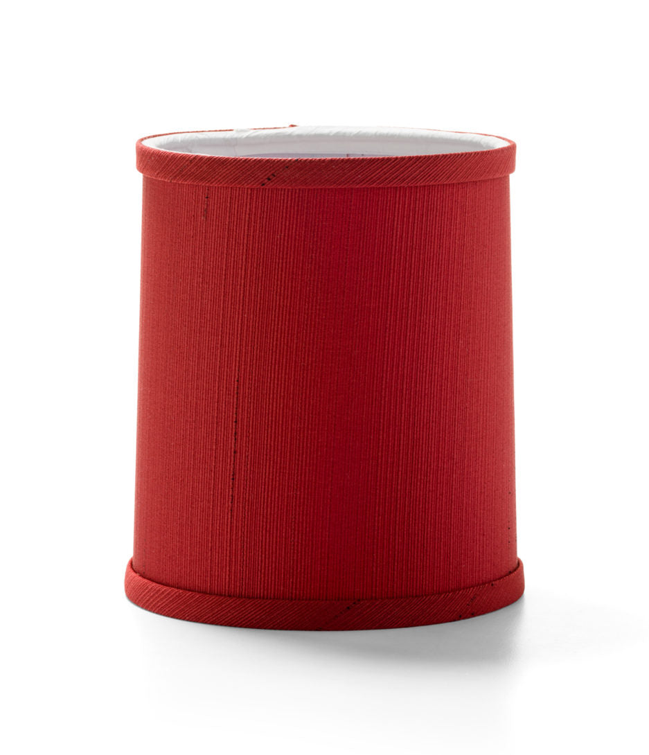 5-3/8" Crimson Fabric Drum Candlestick Shade