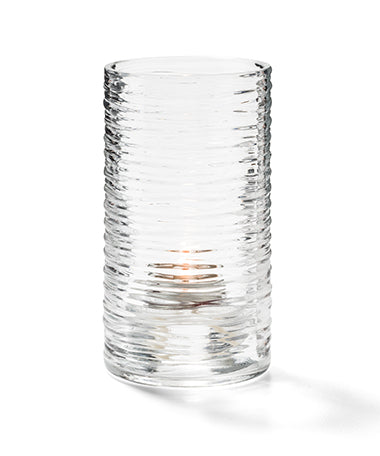 5"H Typhoon™ Clear Glass Candle Lamp Base