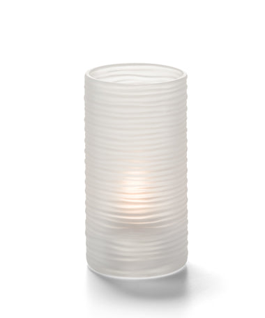 5"H Typhoon™ Satin Glass Candle Lamp Base
