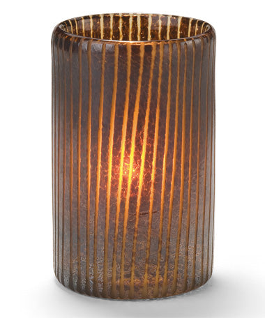 4-5/8"H Glass Cylinder Mocha Lamp