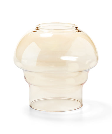 3-1/2"H Amber Lustre Glass Fitter Globe