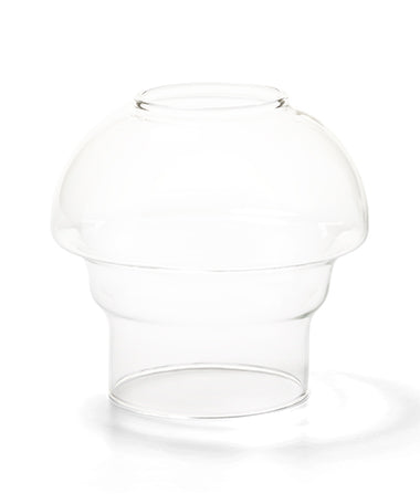 3-1/2"H Clear Glass Fitter Globe
