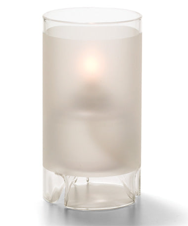 5-1/2"H Satin Crystal Glass Cylinder Lamp