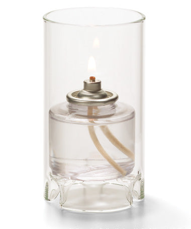 4-3/8"H Clear Miniature Glass Cylinder Lamp