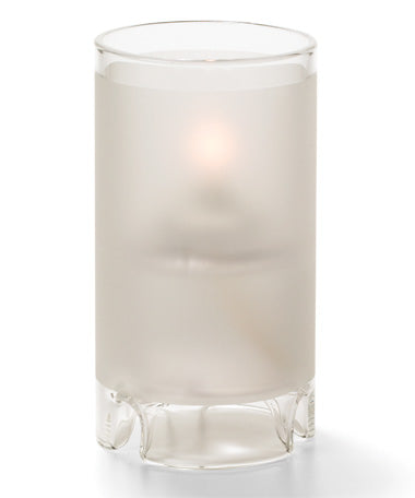 4-3/8"H Satin Crystal Miniature Glass Cylinder Lamp