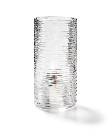 6-5/8"H Clear Glass Typhoon™ Candle Lamp Base