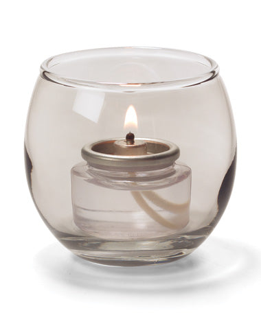 2-3/8"H Smoke Lustre Bubble Tealight Lamp