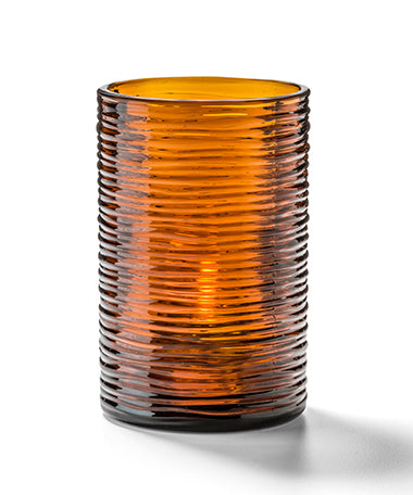 3-1/4"H Amber Typhoon Candle Lamp