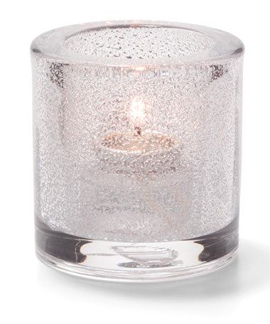 2-7/8"H Clear Jewel Thick Glass Tealight Lamp