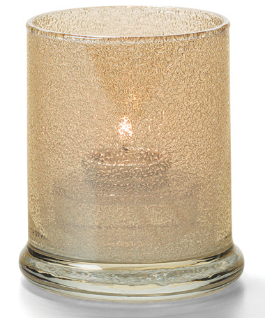 3-5/8"H Champagne Jewel Glass Cylinder Votive Lamp